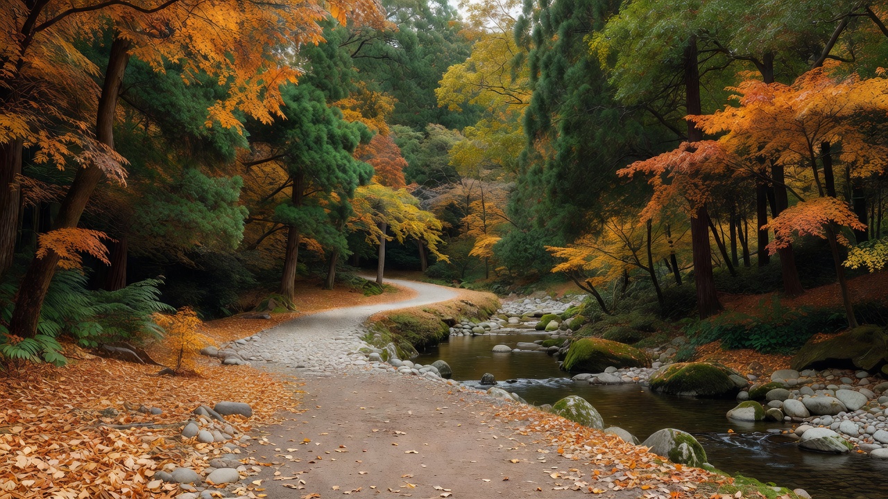 紅葉の小径 - Autumn foliage trail