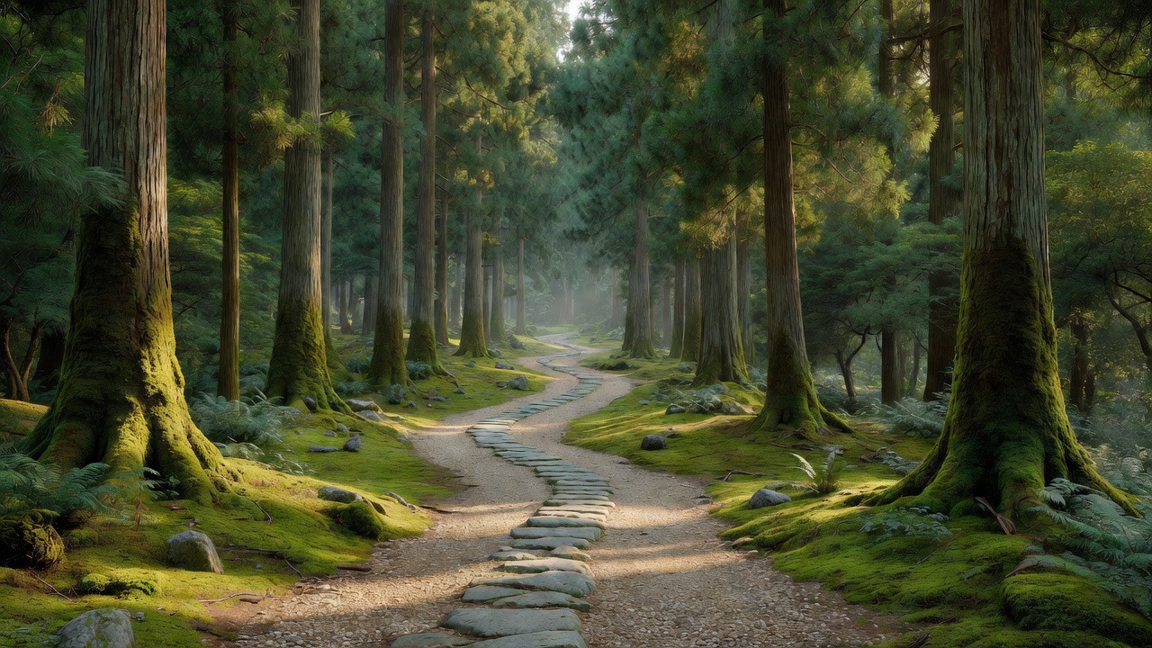 渓流沿いの遊歩道 - Scenic brook trail